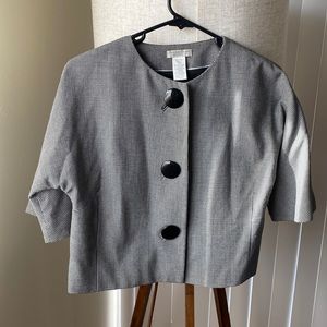 Worthington Petite Crop/Short Sleeve blazer with large buttons